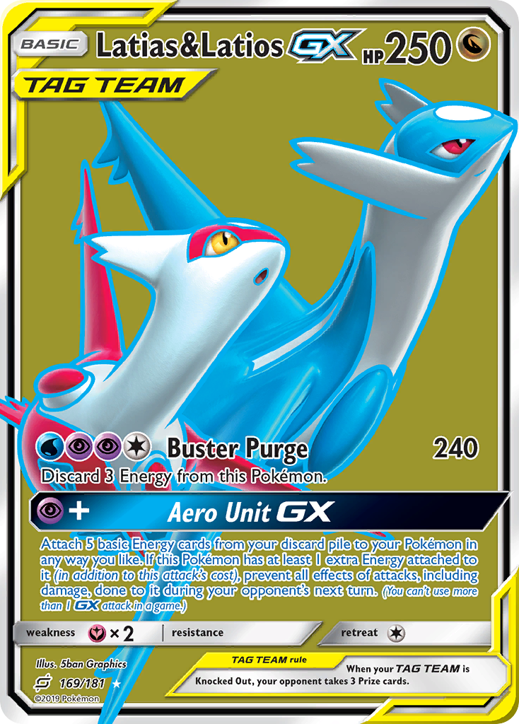 Latias & Latios GX (169/181) [Sun & Moon: Team Up] | Galactic Gamez