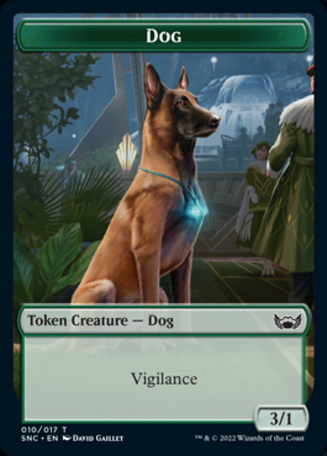 Ogre Warrior // Dog Double-sided Token [Streets of New Capenna Tokens] | Galactic Gamez