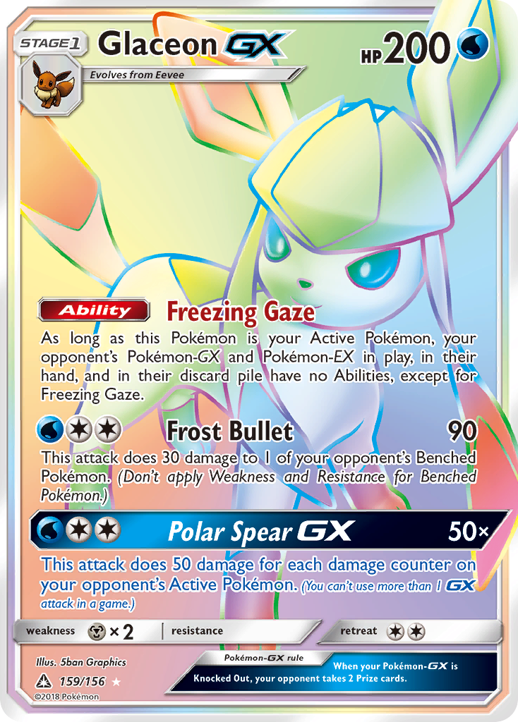 Glaceon GX (159/156) [Sun & Moon: Ultra Prism] | Galactic Gamez