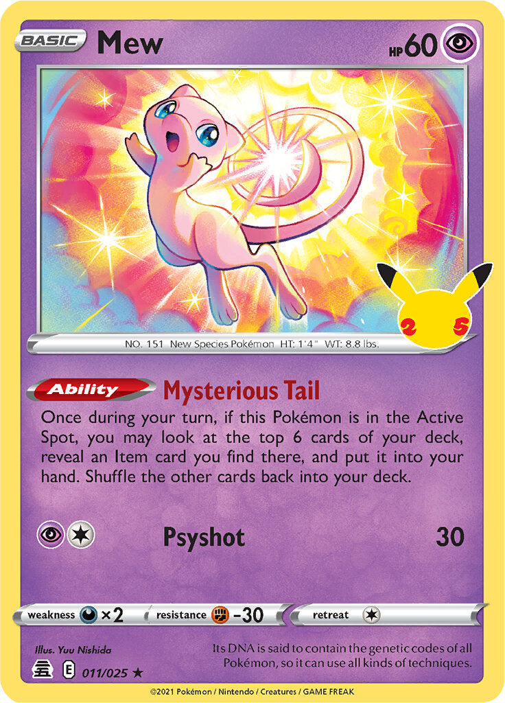 Mew (011/025) [Celebrations: 25th Anniversary] | Galactic Gamez