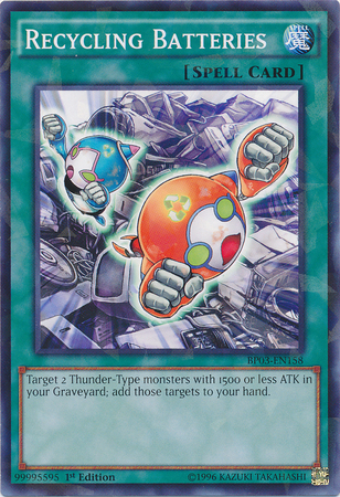 Recycling Batteries (Shatterfoil) [BP03-EN158] Common | Galactic Gamez