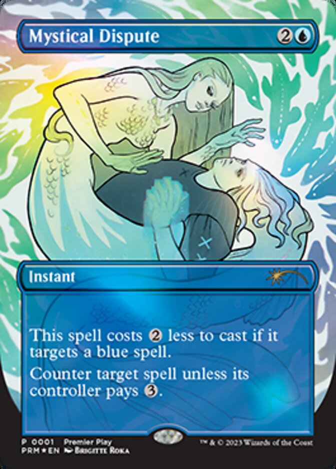 Mystical Dispute (Borderless Alternate Art) [Regional Championship Qualifiers 2023] | Galactic Gamez