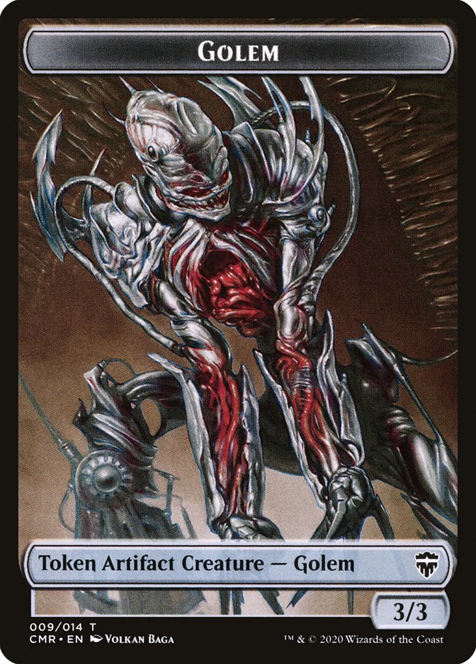 Golem // The Monarch Token [Commander Legends Tokens] | Galactic Gamez