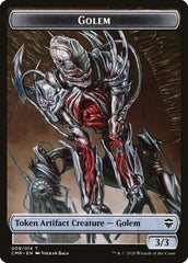 Golem // Zombie Token [Commander Legends Tokens] | Galactic Gamez