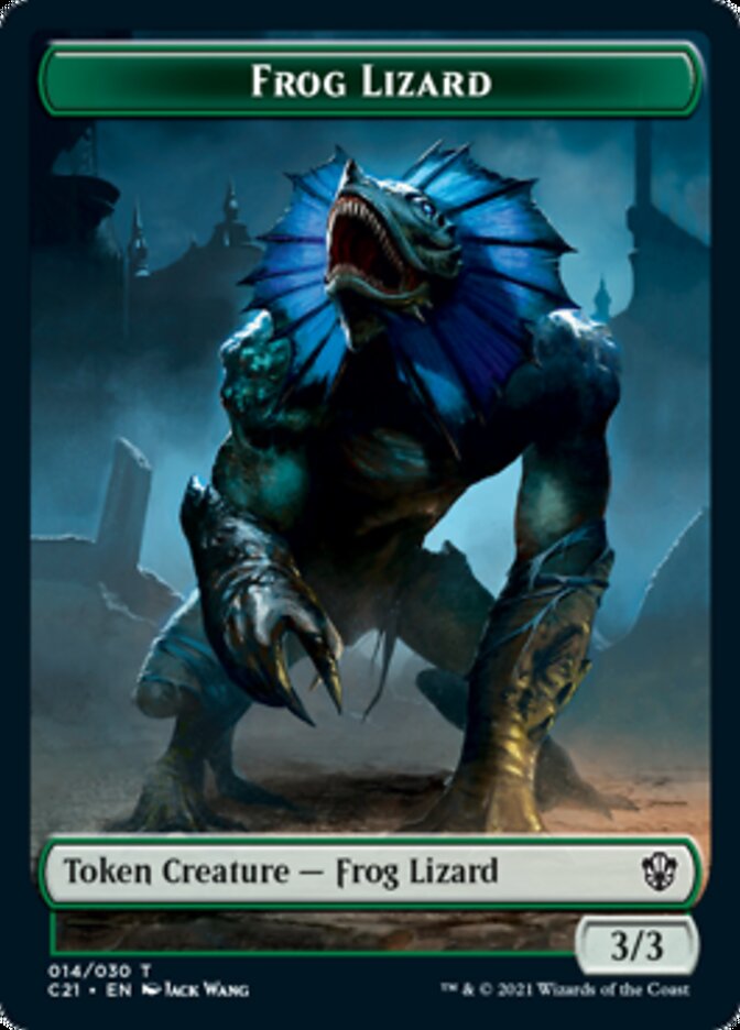 Frog Lizard // Elephant Token [Commander 2021 Tokens] | Galactic Gamez