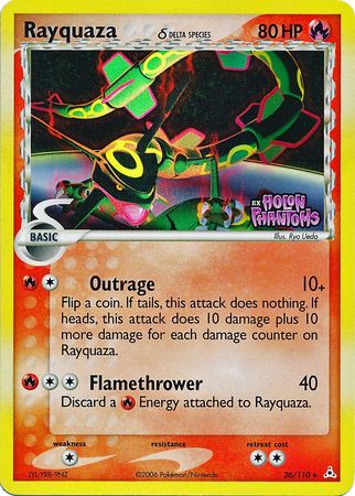 Rayquaza (26/110) (Delta Species) (Stamped) [EX: Holon Phantoms] | Galactic Gamez