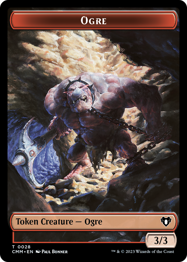 Treasure // Ogre Double-Sided Token [Commander Masters Tokens] | Galactic Gamez