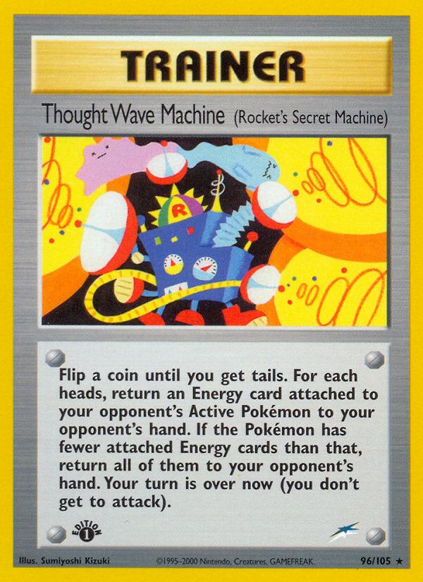 Thought Wave Machine (96/105) (Rocket's Secret Machine) [Neo Destiny 1st Edition] | Galactic Gamez