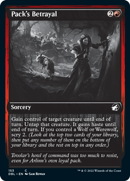Pack's Betrayal [Innistrad: Double Feature] | Galactic Gamez