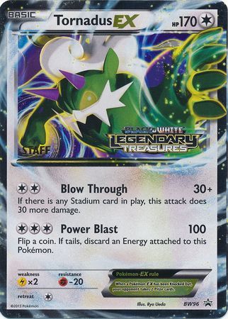 Tornadus EX (BW96) (Staff Prerelease Promo) [Black & White: Black Star Promos] | Galactic Gamez