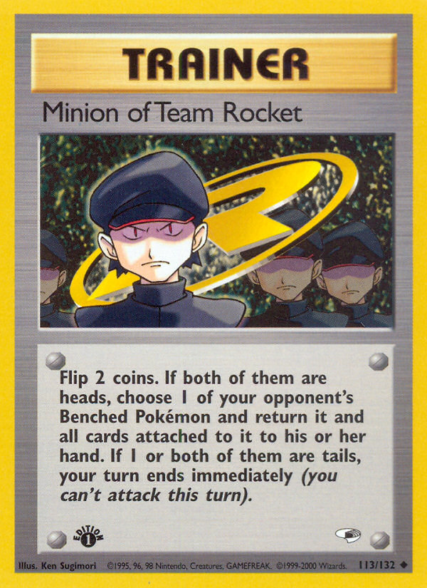 Minion of Team Rocket (113/132) [Gym Heroes 1st Edition] | Galactic Gamez