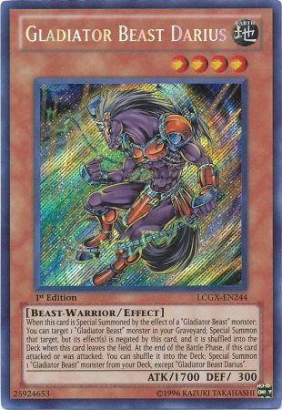 Gladiator Beast Darius [LCGX-EN244] Secret Rare | Galactic Gamez