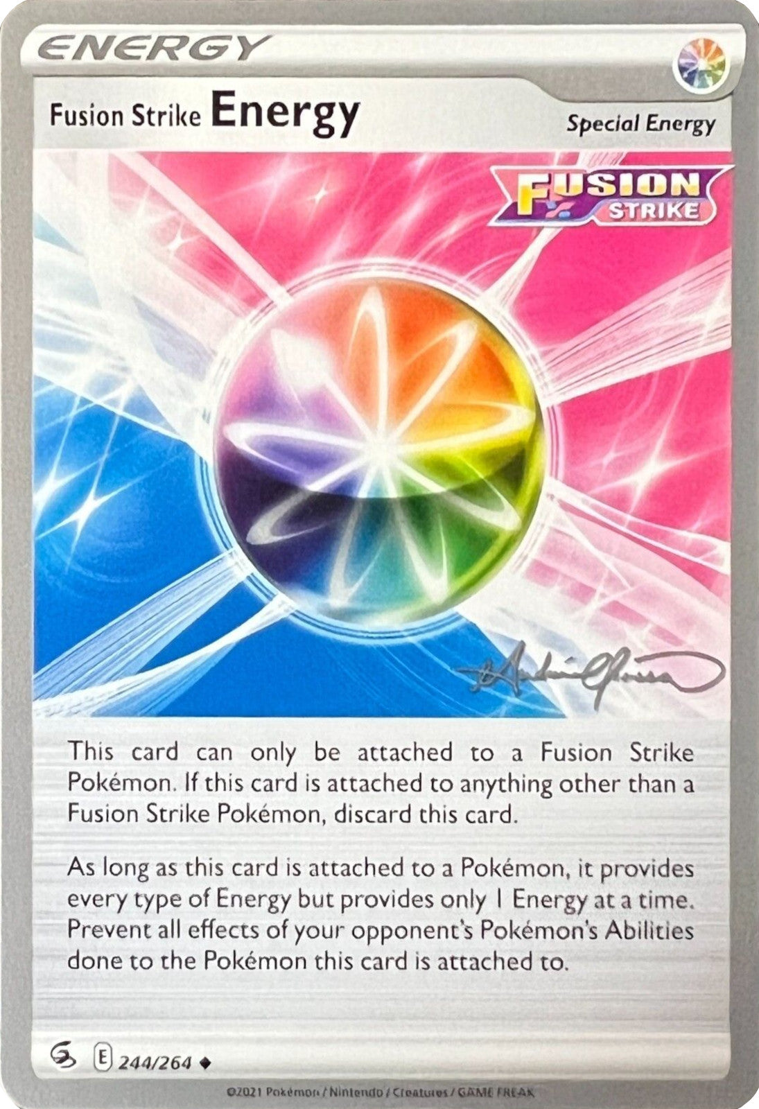 Fusion Strike Energy (244/264) (The Shape of Mew - Andre Chiasson) [World Championships 2022] | Galactic Gamez