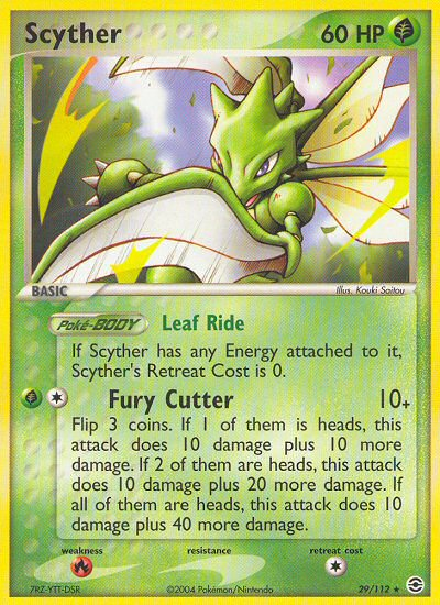 Scyther (29/112) [EX: FireRed & LeafGreen] | Galactic Gamez