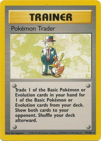 Pokemon Trader (77/102) [Base Set Unlimited] | Galactic Gamez