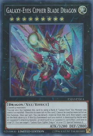 Galaxy-Eyes Cipher Blade Dragon [EXFO-ENSE4] Super Rare | Galactic Gamez