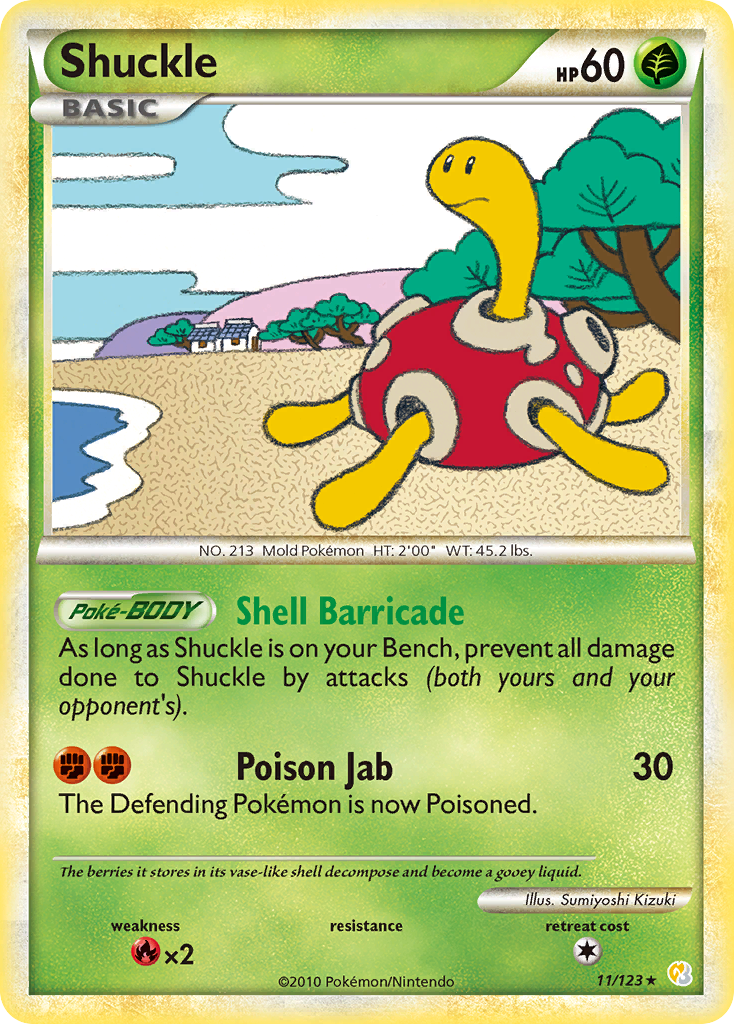 Shuckle (11/123) [HeartGold & SoulSilver: Base Set] | Galactic Gamez