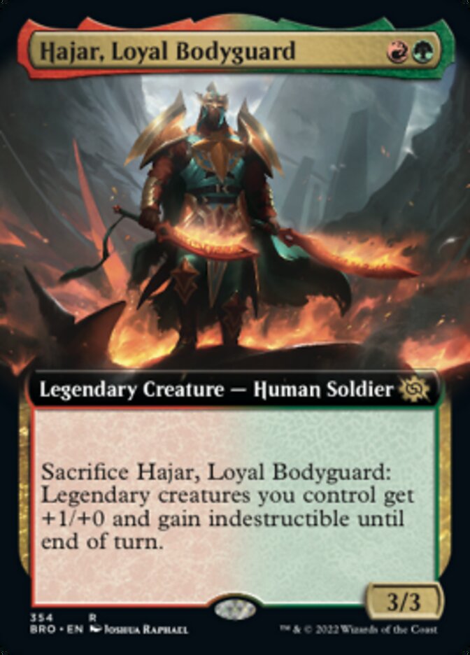 Hajar, Loyal Bodyguard (Extended Art) [The Brothers' War] | Galactic Gamez