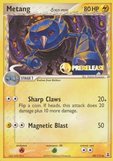 Metang (49/113) (Delta Species) (Prerelease Promo) [EX: Delta Species] | Galactic Gamez