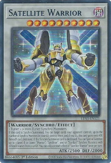 Satellite Warrior (Blue) [LDS3-EN121] Ultra Rare | Galactic Gamez