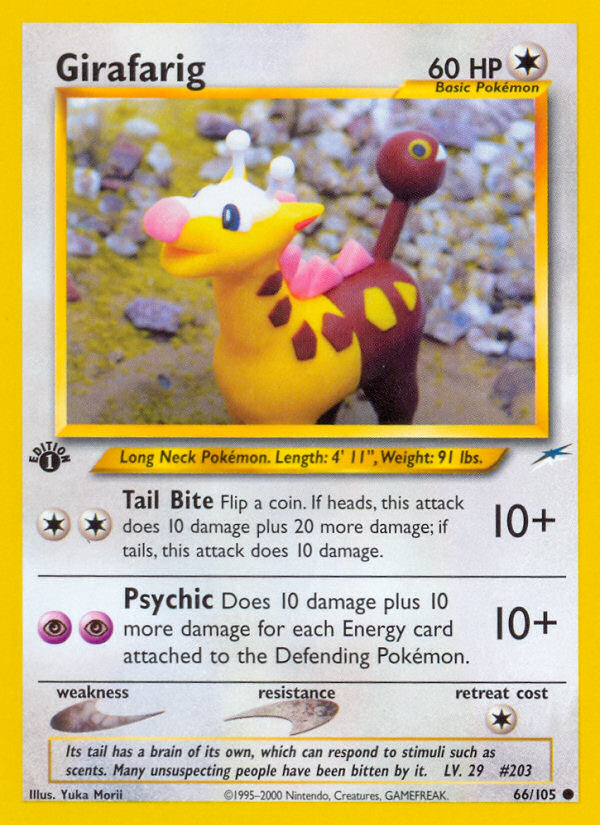 Girafarig (66/105) [Neo Destiny 1st Edition] | Galactic Gamez