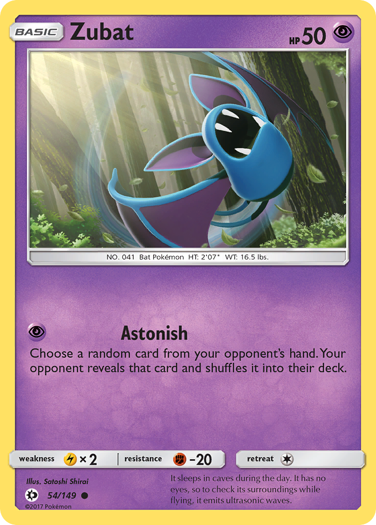 Zubat (54/149) [Sun & Moon: Base Set] | Galactic Gamez