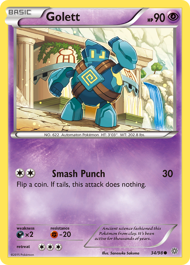 Golett (34/98) [XY: Ancient Origins] | Galactic Gamez