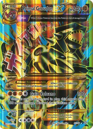 Primal Groudon EX (97/98) (Jumbo Card) [XY: Ancient Origins] | Galactic Gamez