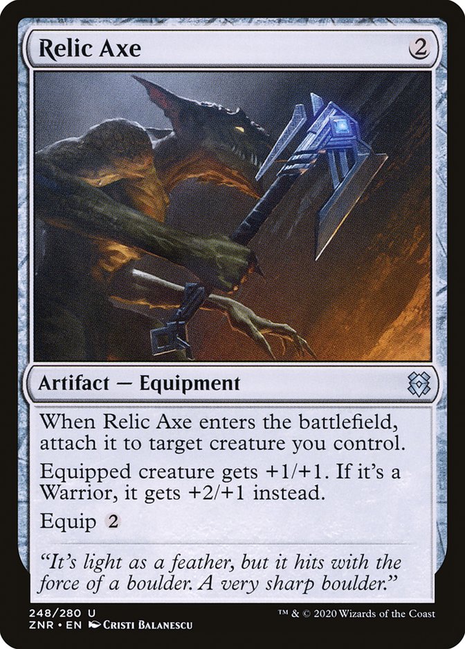 Relic Axe [Zendikar Rising] | Galactic Gamez