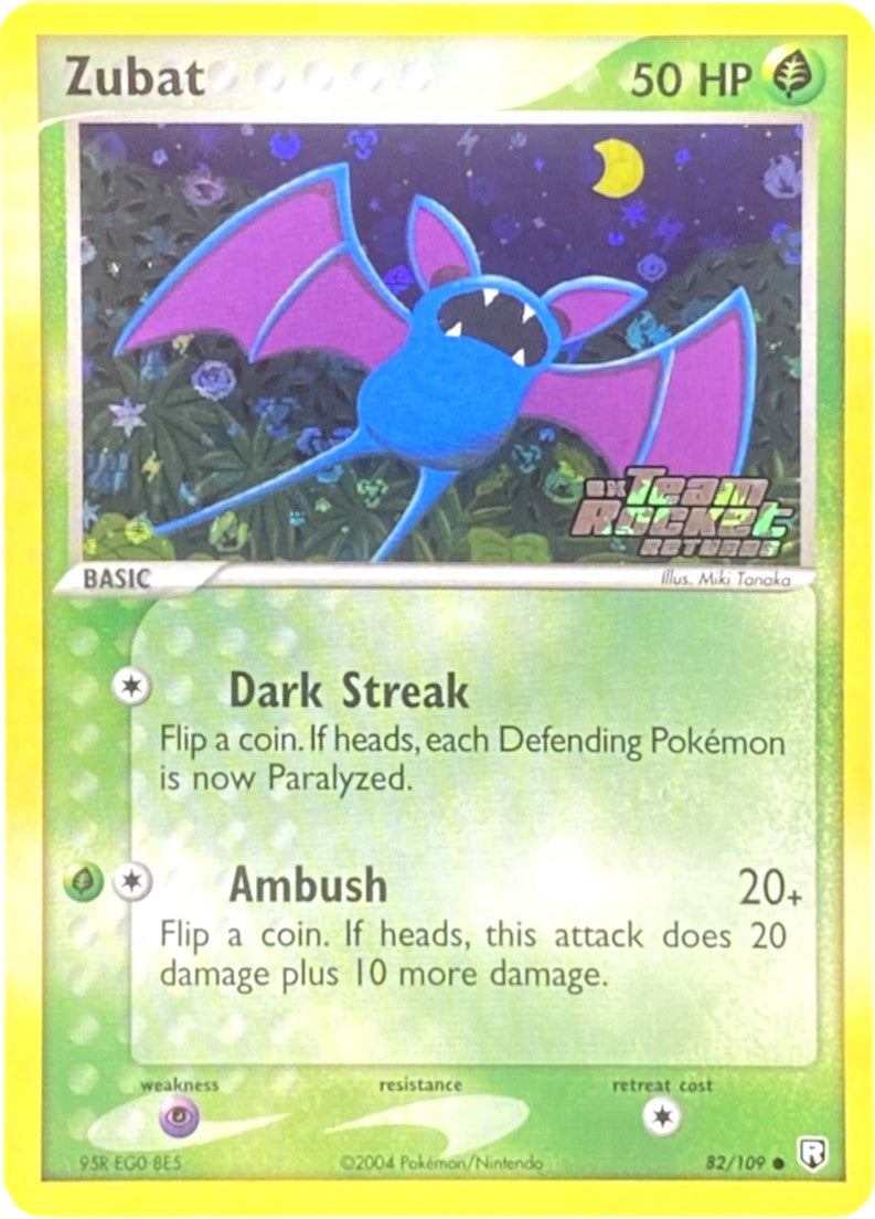 Zubat (82/109) (Stamped) [EX: Team Rocket Returns] | Galactic Gamez