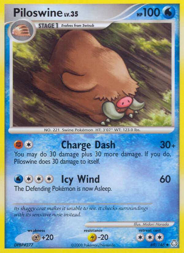 Piloswine (69/146) [Diamond & Pearl: Legends Awakened] | Galactic Gamez