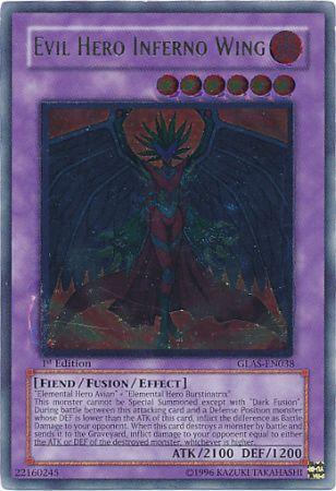 Evil Hero Inferno Wing (UTR) [GLAS-EN038] Ultimate Rare | Galactic Gamez