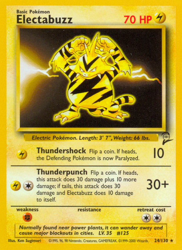 Electabuzz (24/130) [Base Set 2] | Galactic Gamez