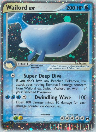 Wailord ex (100/100) [EX: Sandstorm] | Galactic Gamez