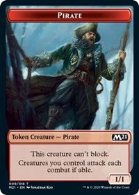 Pirate // Weird Double-sided Token [Core Set 2021 Tokens] | Galactic Gamez