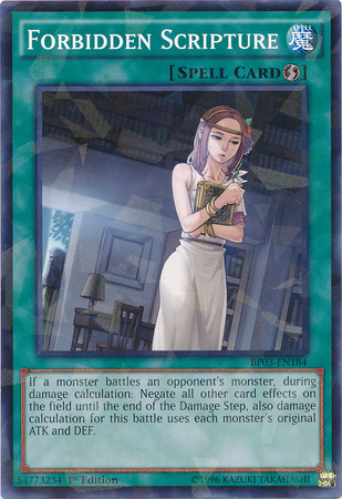 Forbidden Scripture (Shatterfoil) [BP03-EN184] Common | Galactic Gamez