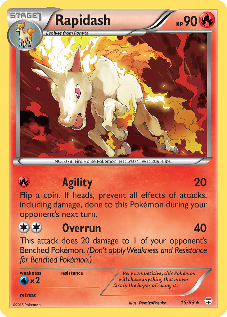 Rapidash (15/83) [XY: Generations] | Galactic Gamez