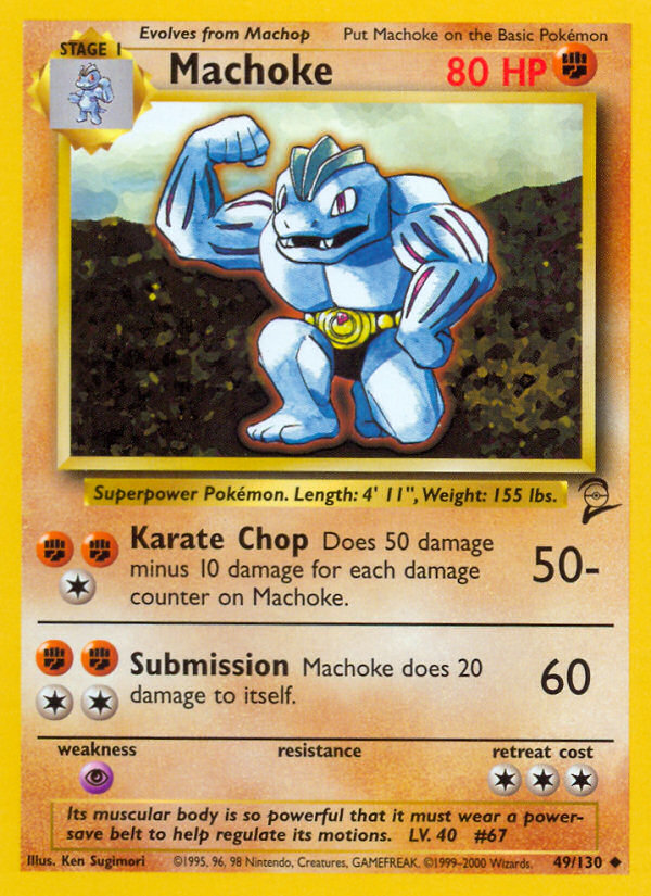 Machoke (49/130) [Base Set 2] | Galactic Gamez