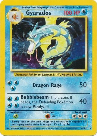 Gyarados (6/102) [Base Set Unlimited] | Galactic Gamez