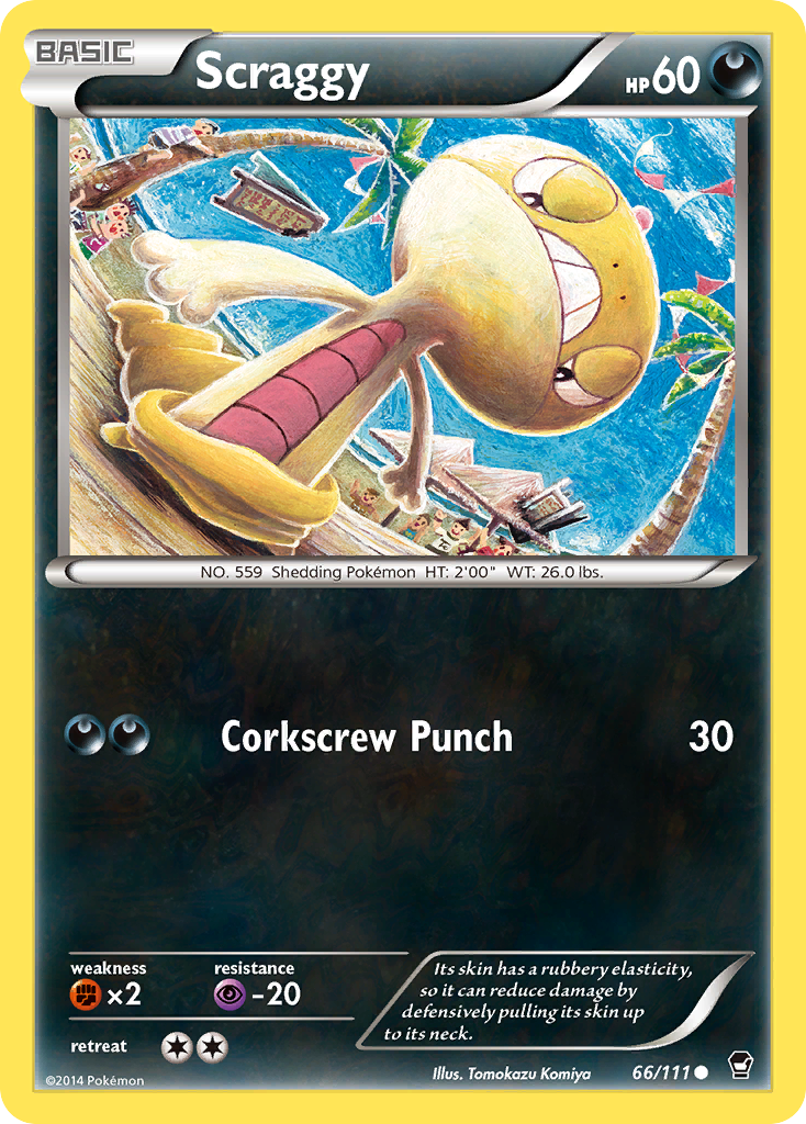 Scraggy (66/111) [XY: Furious Fists] | Galactic Gamez