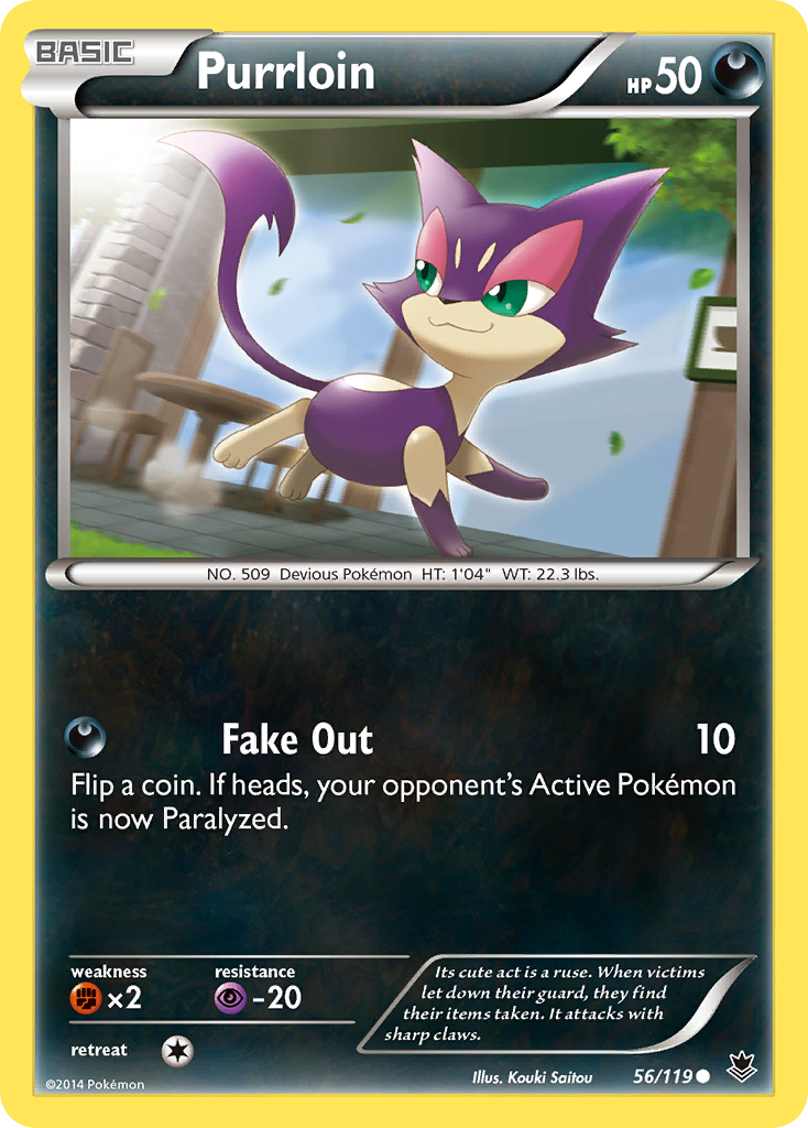 Purrloin (56/119) [XY: Phantom Forces] | Galactic Gamez