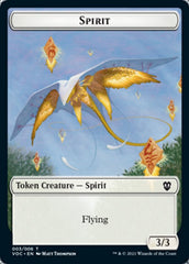 Spirit (003) // Thopter Double-sided Token [Innistrad: Crimson Vow Commander Tokens] | Galactic Gamez