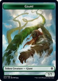Giant // Food (17) Double-sided Token [Throne of Eldraine Tokens] | Galactic Gamez