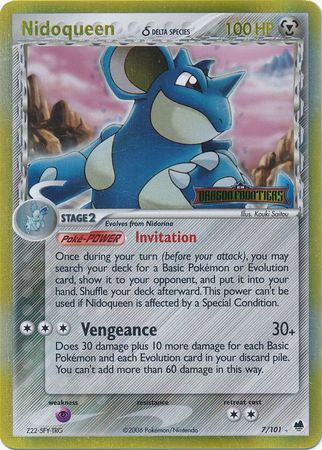 Nidoqueen (7/101) (Delta Species) (Stamped) [EX: Dragon Frontiers] | Galactic Gamez