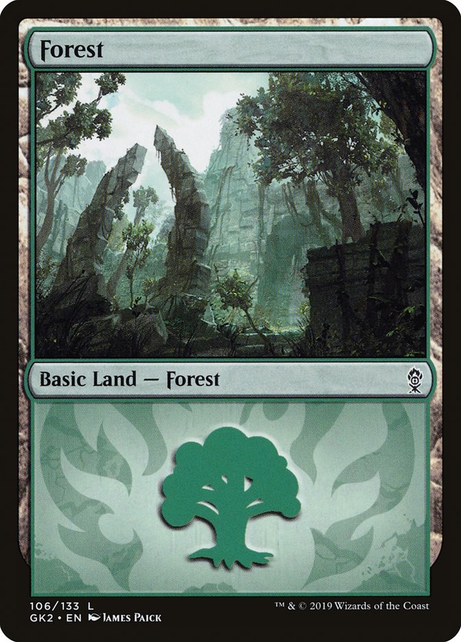 Forest (106) [Ravnica Allegiance Guild Kit] | Galactic Gamez