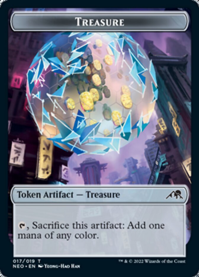 Treasure Token [Kamigawa: Neon Dynasty Tokens] | Galactic Gamez