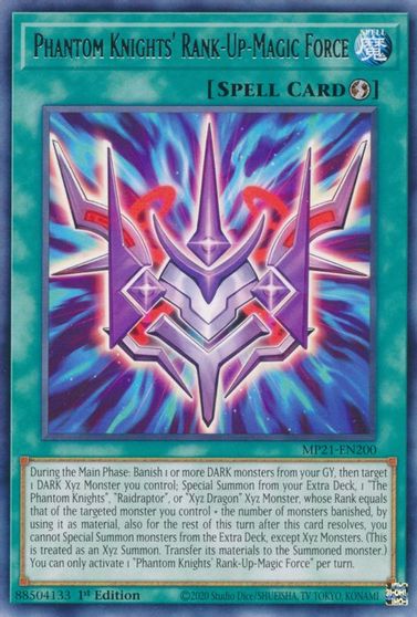 Phantom Knights' Rank-Up-Magic Force [MP21-EN200] Rare | Galactic Gamez