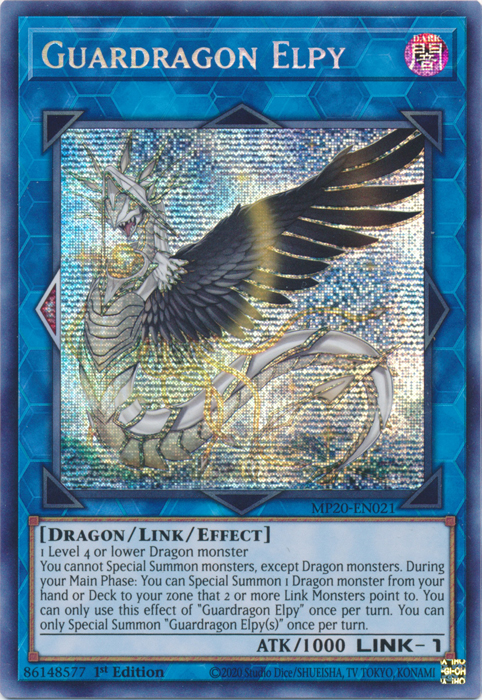 Guardragon Elpy [MP20-EN021] Prismatic Secret Rare | Galactic Gamez