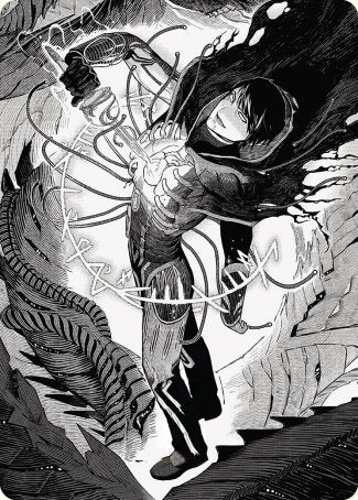 Jace, the Perfected Mind 2 Art Card [Phyrexia: All Will Be One Art Series] | Galactic Gamez