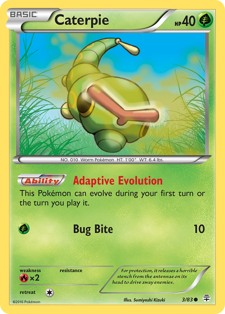 Caterpie (3/83) [XY: Generations] | Galactic Gamez